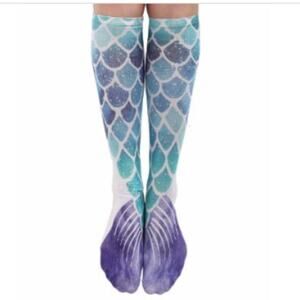 DEI Mermaid Tail Women's Knee Socks - One Size Fits Most - NWT